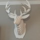 White Deer Head in cardboard
