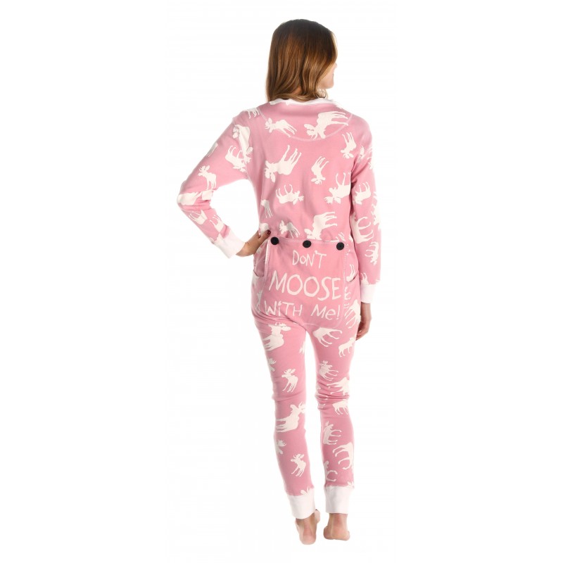 Lazyone Adults Classic Moose Onesie Pyjamas Womens Onesie Pyj 7737