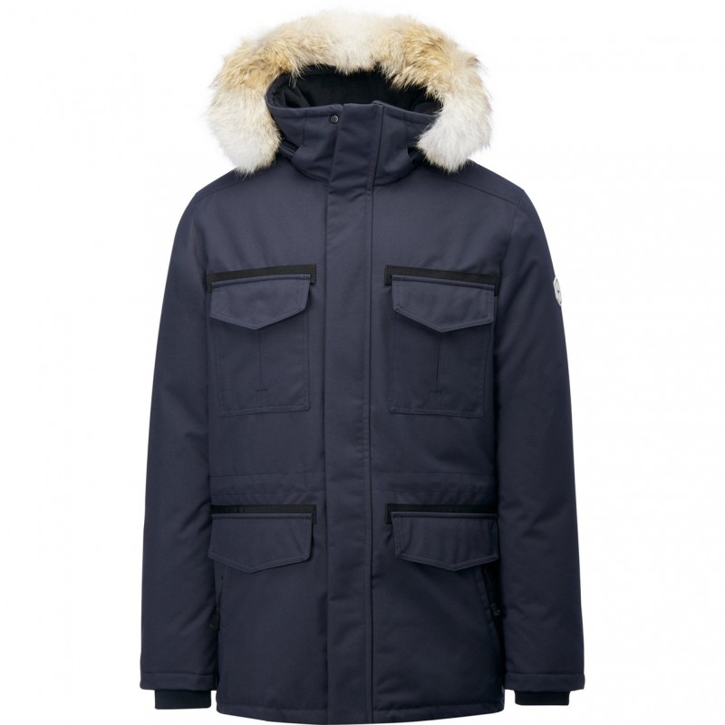 mens down parka with fur hood